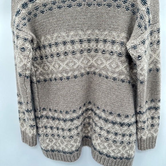 VTG ABERCROMBIE & FITCH S Airspun patterned knit shawl collar cardigan Y2k 90'S - Picture 13 of 14